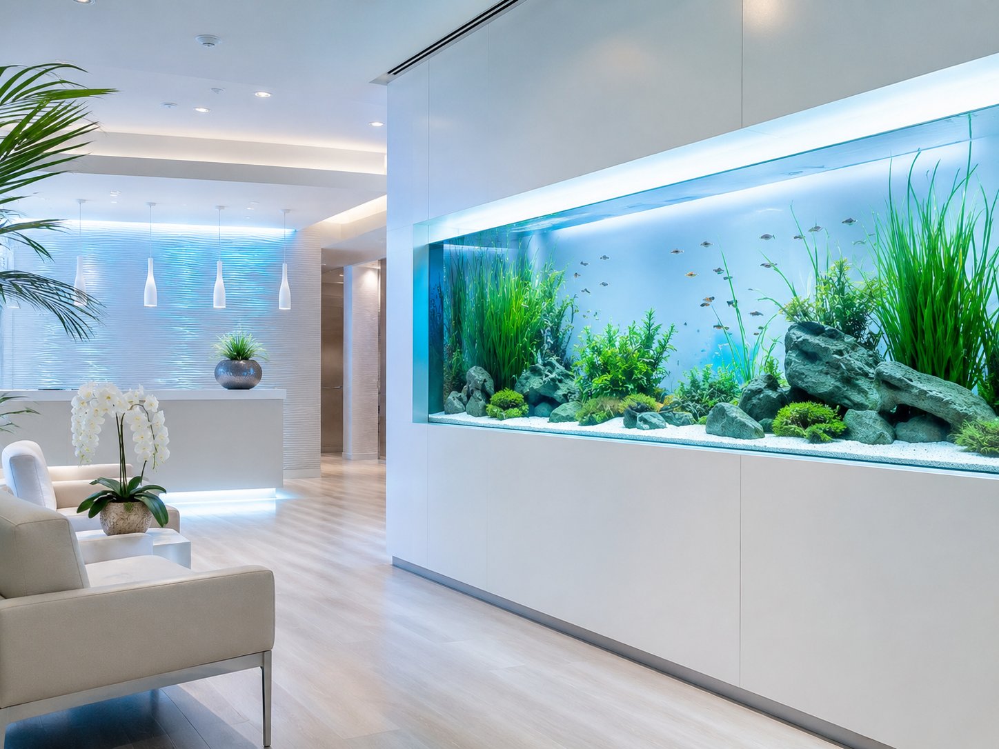Aquarium de réception